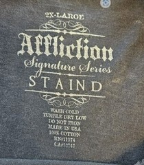 Vintage Y2K Rare Staind Affliction Vand Tee Shirt XXL