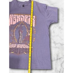 Authentic Jimi Hendrix Red House Light Purple Graphic T-Shirt Gold Foil Large