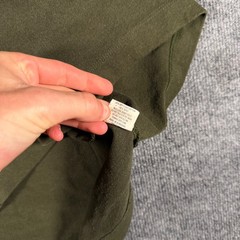 Taylor Stitch Shirt Mens Size 40 Medium Green Polycotton Long Sleeve Henley Prep