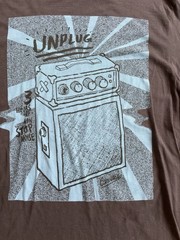 Converse XL Men’s Tee Shirt, Amp “Unplug”, Gray, Short Sleeve, 100% Cotton