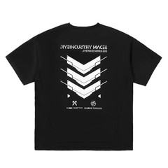 MFCT Cyberpunk Printed Streetwear Elbow Sleeve Techwear Graphic Tees Men