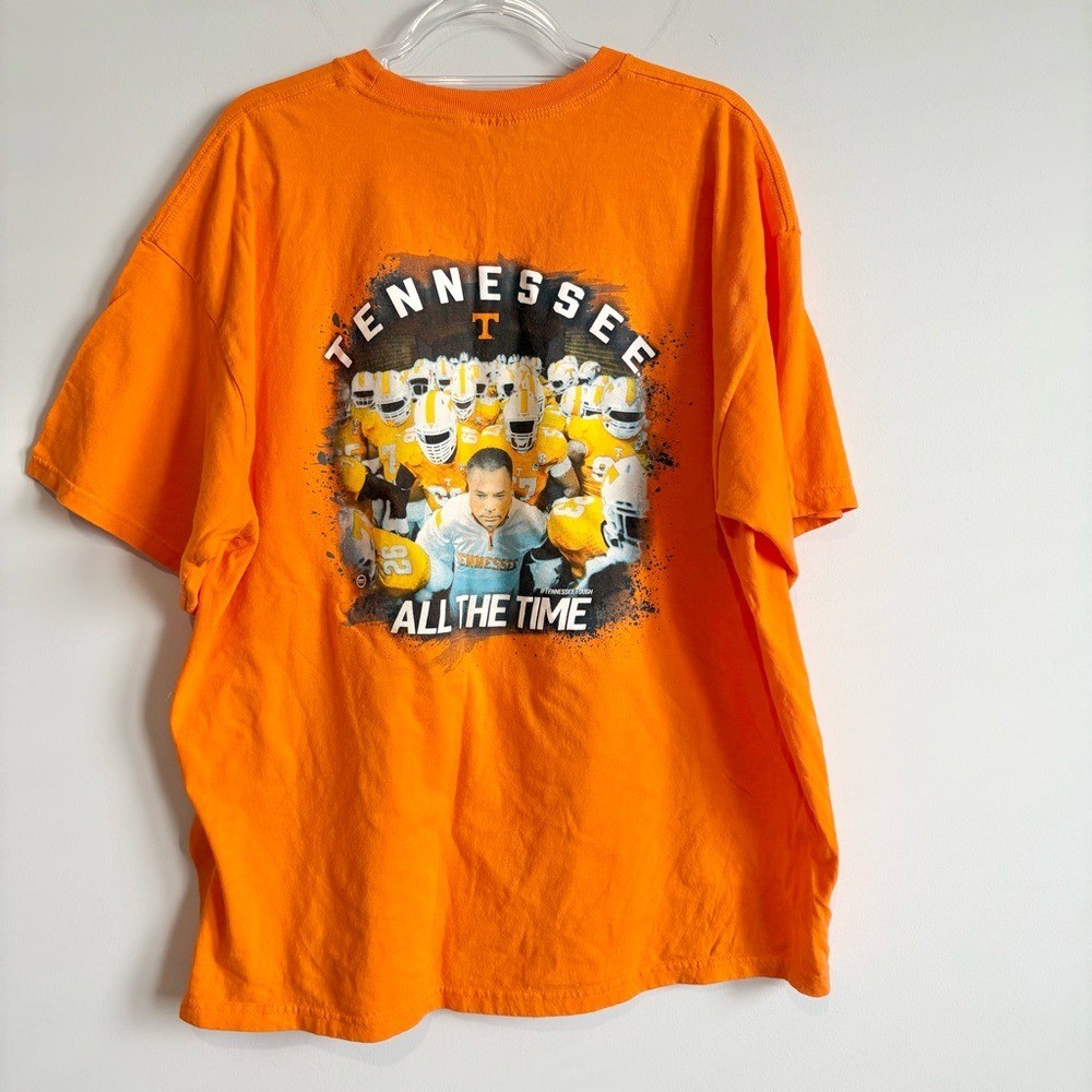 Tennessee Tough TN Vols Volunteers Football Men’s Retro T Shirt Orange Size 2XL