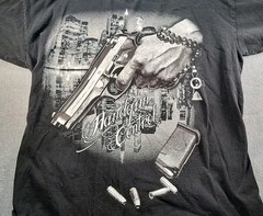 Vintage Gun Control T Shirt Mens 3XL Made In USA! Pro Tag, See Photos