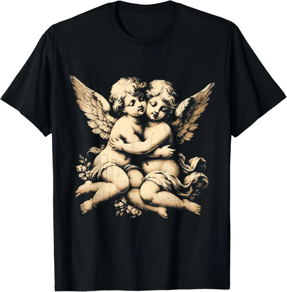 Vintage Cherub Angel T-Shirt – Angelic Art Little Baby Unisex Tee