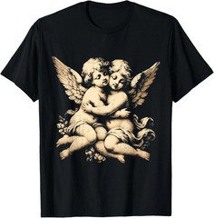 Vintage Cherub Angel T-Shirt – Angelic Art Little Baby Unisex Tee