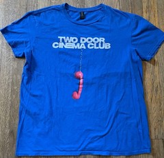 2019 Two Door Cinema Club ‘False Alarm’ Telephone Shirt, Blue, Men’s XL