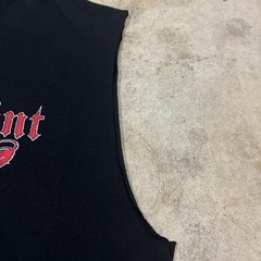 Late 00’s Armored Saint red logo sleeveless band tee Size L