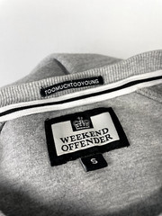 Weekend Offender Gray Big Logo Long Sleeve Men’s Casual Sweatshirt Sz S