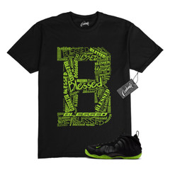 Foamposite Volt Black Air One T Shirt Match B BLS