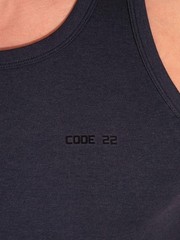 CODE22 Comfort Stretch Vest, Breathable Modal, Sleeveless, Round Neck, Racerback