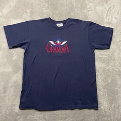 Vintage MC Sports Shirt Men’s Large Blue Made In USA Retro Grandpacore 80s 90s