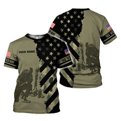 Personalized US Army Veteran T-Shirt, Veteran of The United States Army 3D Shirt