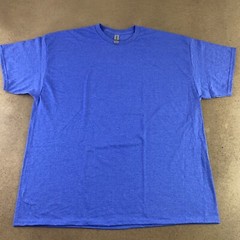 Gildan Men’s Size 2XL Blue DryBlend Short Sleeve T-Shirt New