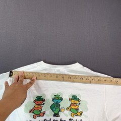 VTG 08 USC Gamecocks Grateful Dead St. Patrick’s Day Tee Shirt White Short SLV