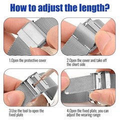Stainless Steel Mesh Watch Band for Men Women,Quick Release Mesh Watch Straps…