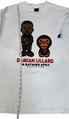 Adidas Bape X Dame 9 Baby Milo – Damian Lillard & The Baby Milo T-Shirt Sz XL