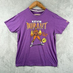 Homage Phoenix Suns Kevin Durant On Fire Comic Book T-Whirt Purple Size Large