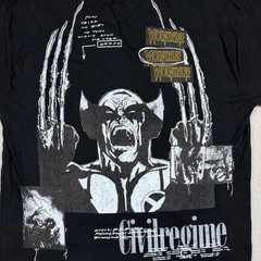 Civil Regime x Marvel Wolverine In Chaos We Bloom 199X Oversized Tee Black M NEW