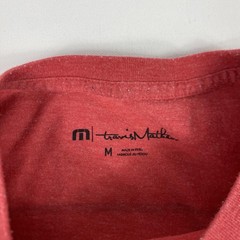 TravisMathew Shirt Mens Medium Red Always On Holiday Golf Christmas Graphic