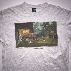 VTG DAVE BARNHOUSE T-Shirt Adult XL Common Ground Tractor Farm Earth Tones 90s