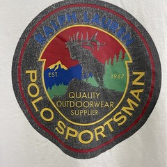 Ralph Lauren Polo Country Sportsman White Graphic Shirt Size XL
