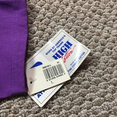 Vintage Russell Athletic Shirt Mens Large Purple Pocket High Cotton Tee USA NOS