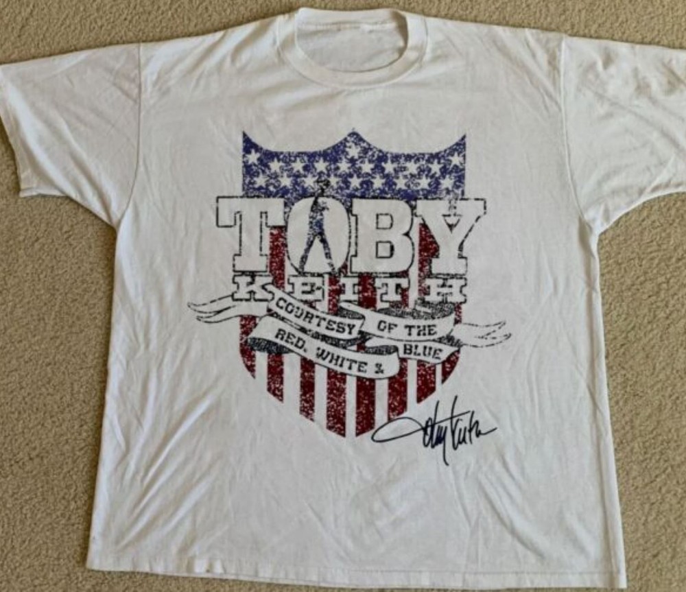 Toby Keith courtesy of the red white t-shirt