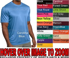 Mens T-Shirt Moisture Wicking Performance Work Out Athletic XS-4X NEW 19 COLORS