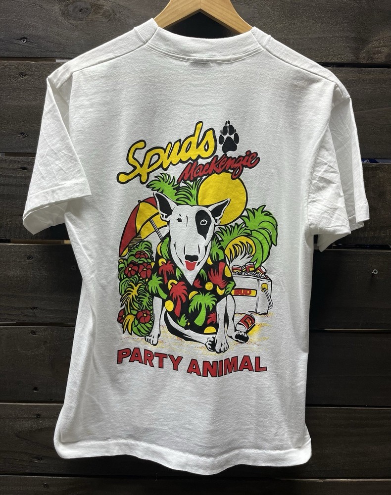 Vintage 80’s Spud Mackenzie Sz L Bud Party Animal Shirt Screen Stars (8)