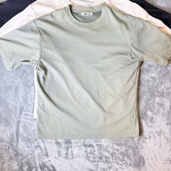 Uniqlo Airism Cotton Oversized T-Shirt Bundle Mens Large 4 Pack Neutrals