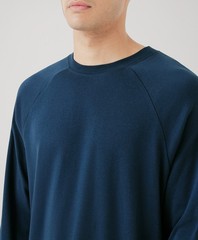 Pact Men’s Airplane Long Sleeve Crew Shirt Medium French Navy Top Outerwear