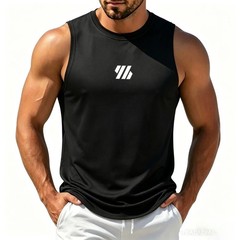 Men’s Casual Fitness Tank Top Sportswear Sleeveless Mesh Breathable Sports Vest