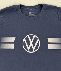 Volkswagen Drivegear T Shirt Graphic Tee Blue Short Sleeve Men Medium