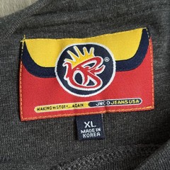 JNCO Jeans Shirt Mens XL Gray Crown Graffiti Logo Graphic T-Shirt Tee Y2K Street
