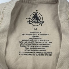 Disney Mens T-Shirt Medium Tan Cotton Walt Disney World Mickey Mouse Graphic Tee
