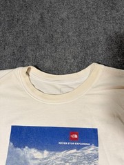 The North Face Shirt Mens 2XL White Never Stop Exploring Mountain Graphic Tee