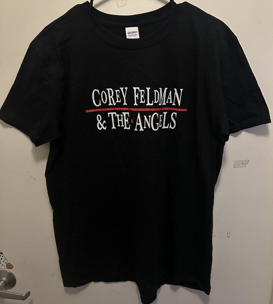 COREY FELDMAN And THE ANGELS Official LOST BOYS Design Concert T Shirt- – LARGE