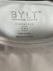 NWT BYLT Premium Basics Signature Drop-Cut T-Shirt Short Sleeve White Men’s XL