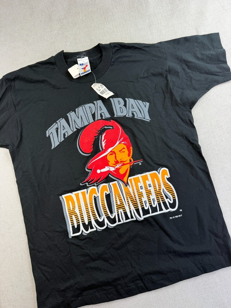 Vintage Tampa Bay Buccaneers Short Sleeve Shirt Mens XL Black New 90’s