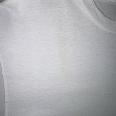 Vintage Hanes Plain Blank Solid White T Shirt Mens XL