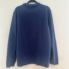 Even Tide Henley Pullover Navy Blue Mens XL Textured Knit Coastal Grandpa Preppy