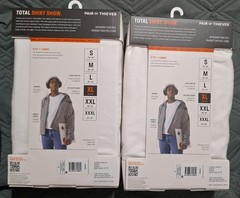 New Set of 4 Pair of Thieves Men’s XL Classic Tee Crewneck Undershirt in White