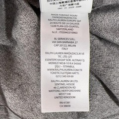 Polo Ralph Lauren Long Sleeve T-Shirt Mens XL Custom Slim Fit Gray NEW $69.50
