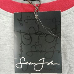 VTG Sean John Collection 01 T Shirt Mens 2XL Heather Gray Raglan Sleeve Graphic