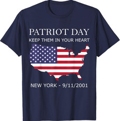 9-11 Memorial Quote USA Flag Patriots Day Tribute T-Shirt
