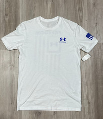 Under Armour Men’s UA Freedom Flag Athletic Short Sleeve Shirt White NWOT Size S
