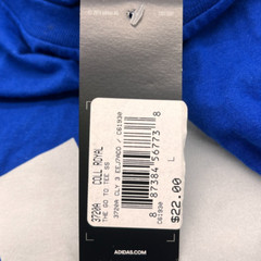 Adidas The Go-To Tee Blue Cities & Plain 3 Striped Logo Graphic T-Shirt adults