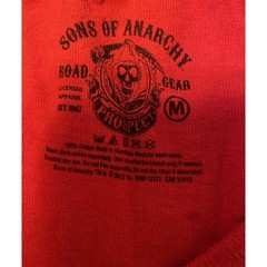 Sons Of Anarchy Long Sleeve T-Shirt Men’s Size Medium Red Fear The Reaper Tee