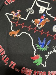 Fruit of The Loom L Vintage Texas Walmart T Shirt Unique Comfy Cotton USA Made