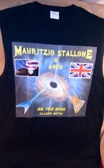 MAURIZIO STALLONE TShirt, Sleveless, Classic Metal, On The Edge,100% Cotton M/L